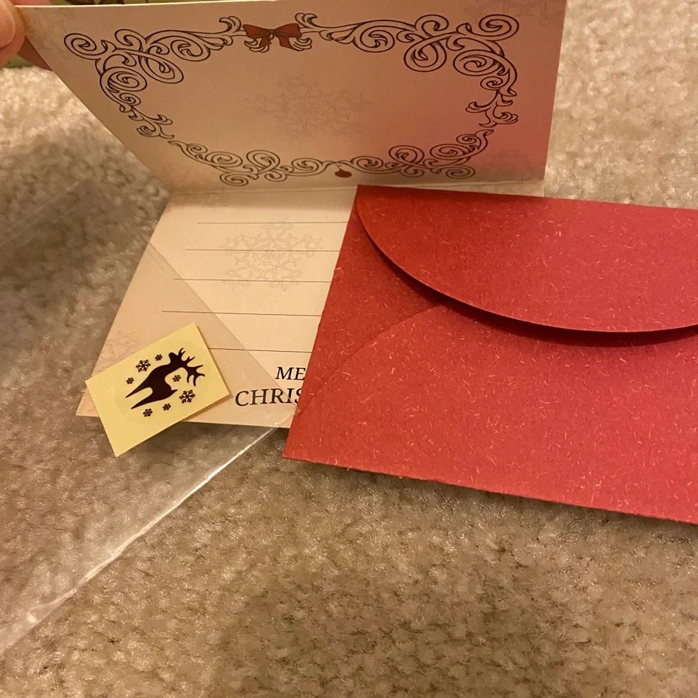 12ct mini christmas thankyou cards